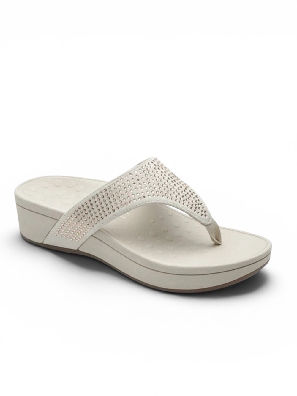 Vionic Pacific Naples Platform Thong Sandal in Champagne Size 7